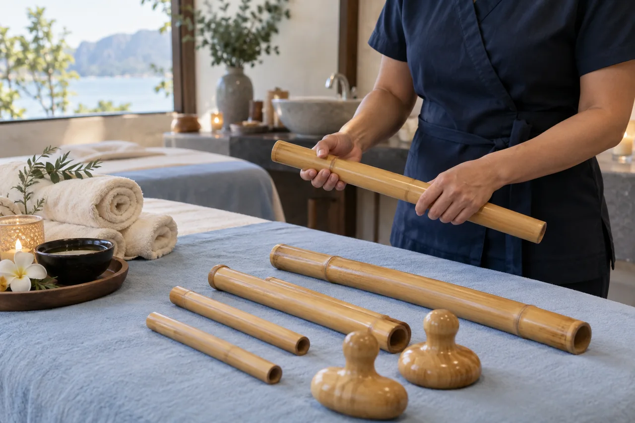 Escena de bambú en Jorana Spa