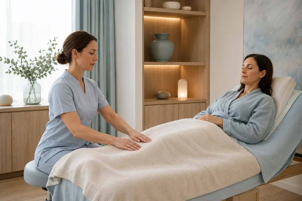 Escena de drenaje linfático en Jorana Spa