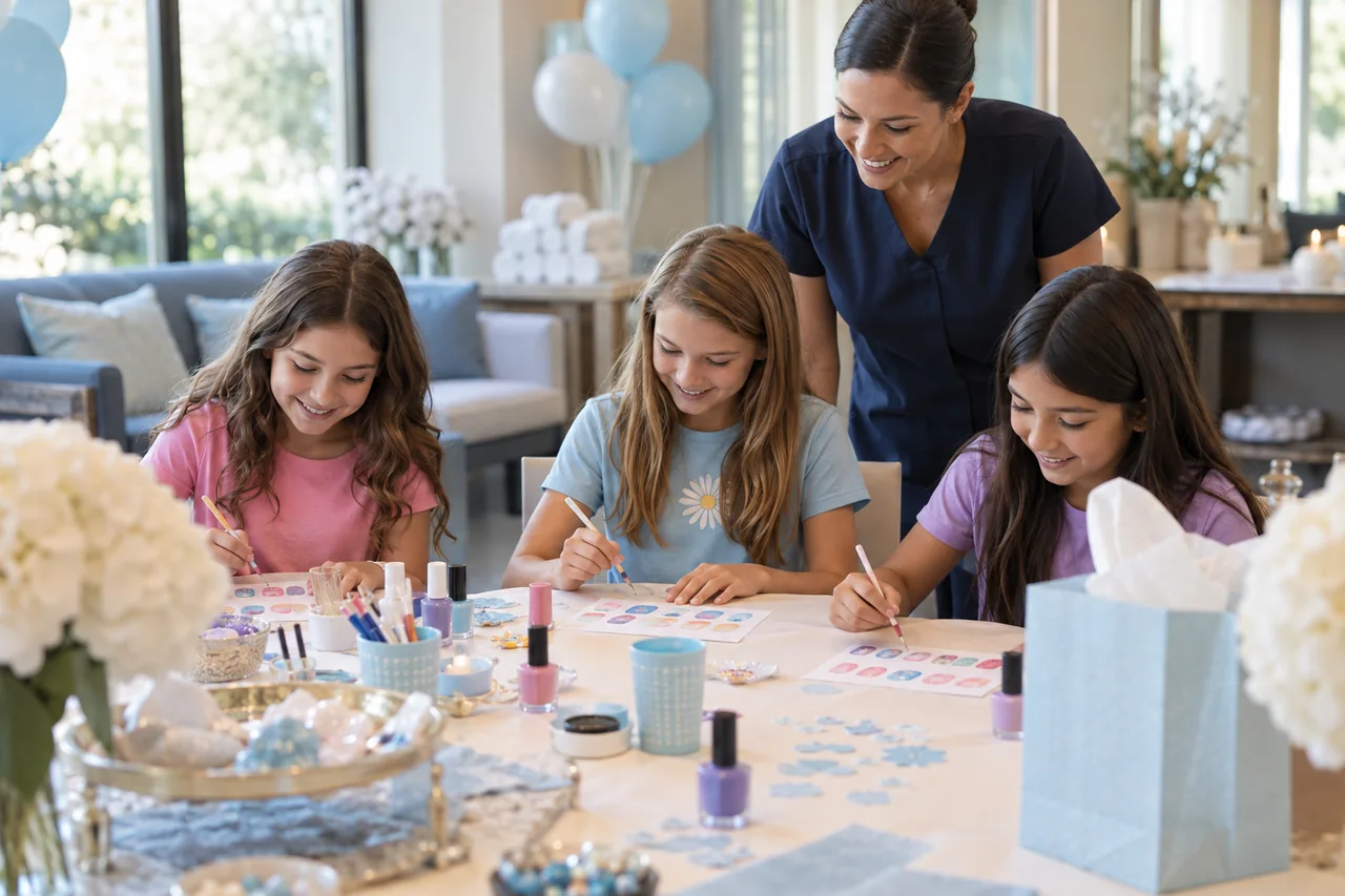 Escena de fiestas para niñas en Jorana Spa
