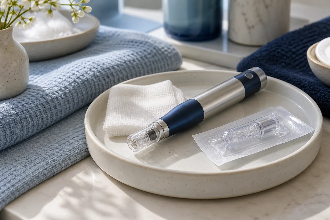 Escena de microneedling (dermapen) en Jorana Spa