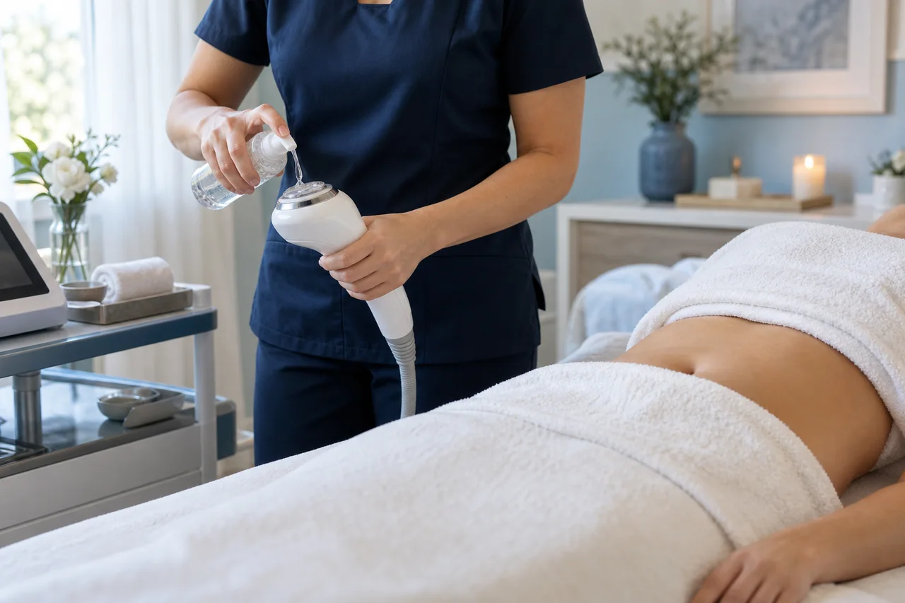 Escena de reductivos con aparatología en Jorana Spa