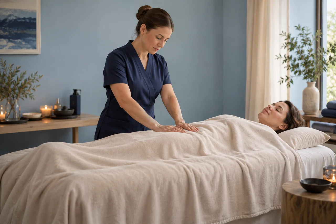 Escena de tratamientos reductivos manuales en Jorana Spa